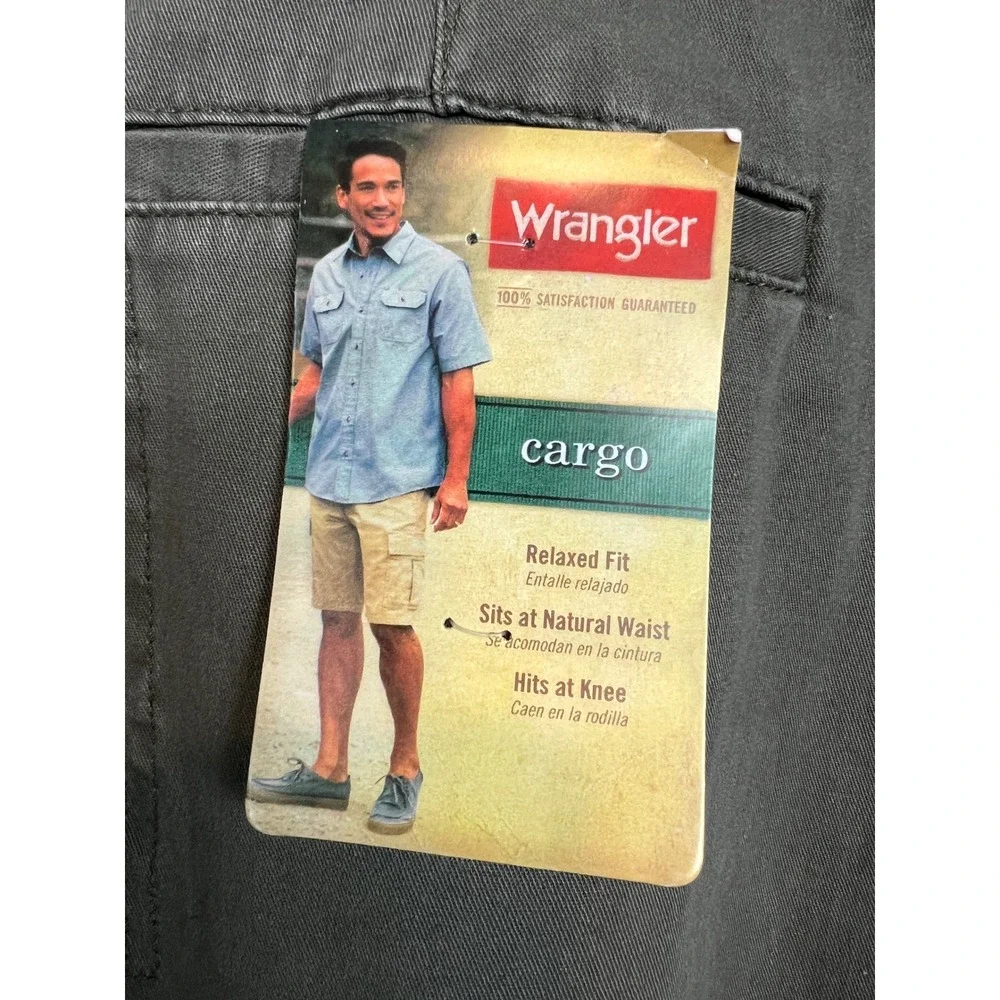 Wrangler Cargo Shorts Men 48 Green Relaxed Fit Natural Waist G6CXWOH Utility G18